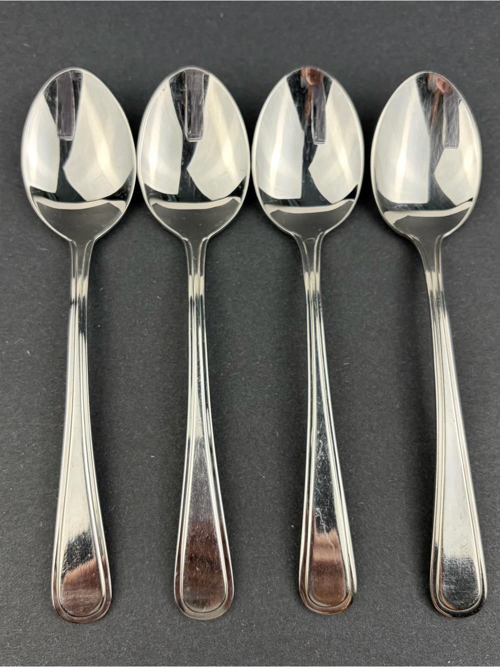 Lagostina MARINA Stainless Teaspoons Lot Of Four, 18-10 Glossy Korea 6.25 in